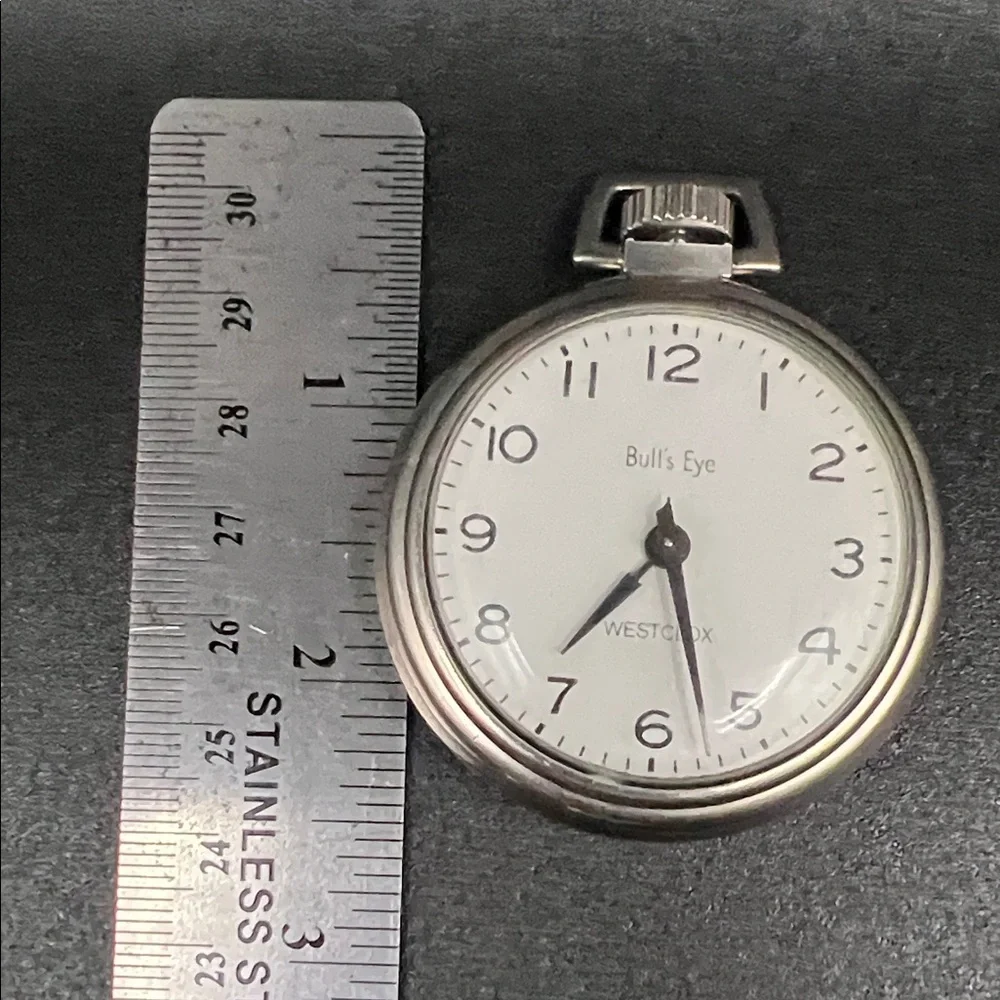 Vintage Westclox Bull's Eye Mechanical Pocket Watch - Working Perfectly